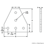 45-4340 | 45 Series 5 Hole - Tee Flat Plate - Image 2